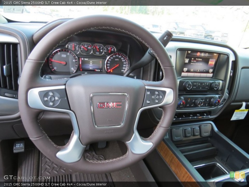 Cocoa/Dune Interior Steering Wheel for the 2015 GMC Sierra 2500HD SLT Crew Cab 4x4 #94625017
