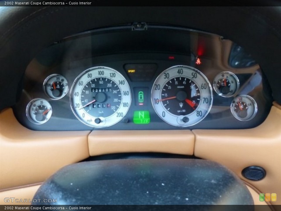 Cuoio Interior Gauges for the 2002 Maserati Coupe Cambiocorsa #94627576