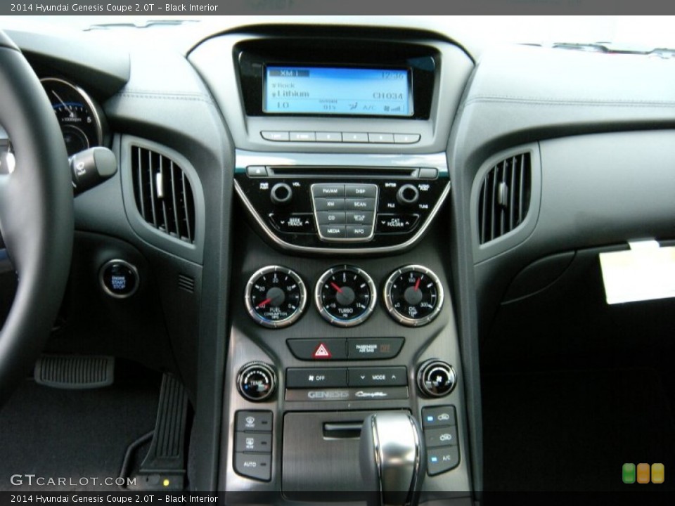 Black Interior Controls for the 2014 Hyundai Genesis Coupe 2.0T #94634086