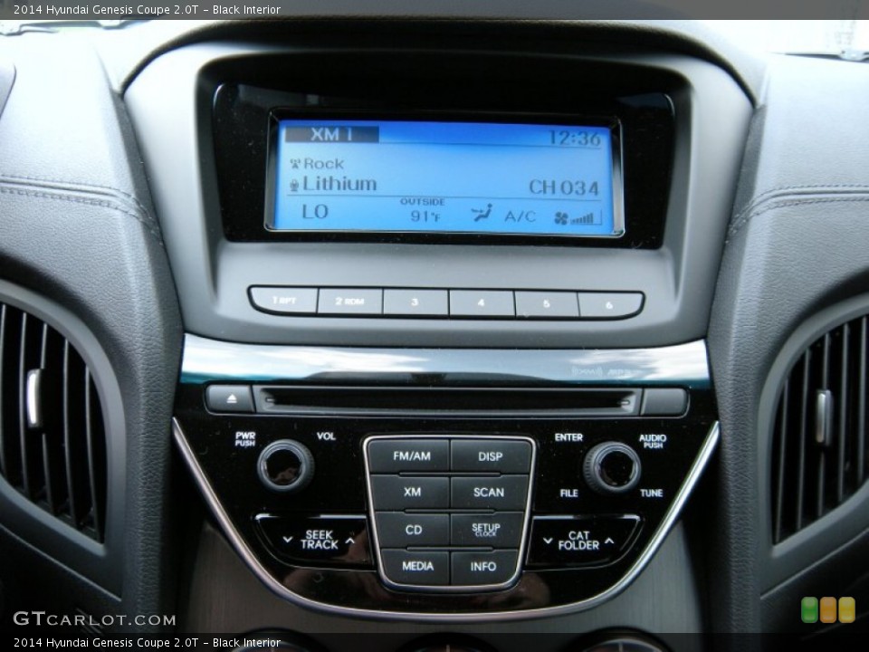 Black Interior Controls for the 2014 Hyundai Genesis Coupe 2.0T #94634098
