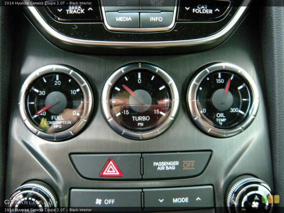 Black Interior Gauges for the 2014 Hyundai Genesis Coupe 2.0T #94634110