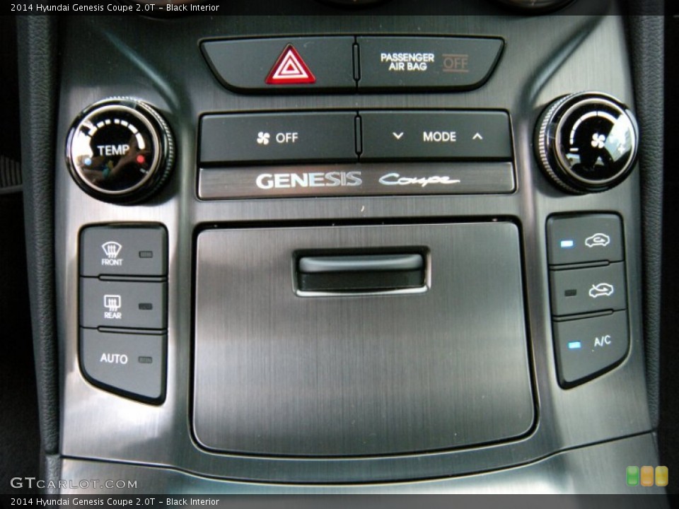 Black Interior Controls for the 2014 Hyundai Genesis Coupe 2.0T #94634125