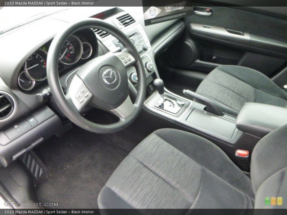 Black Interior Photo for the 2010 Mazda MAZDA6 i Sport Sedan #94634281