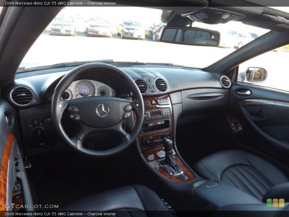 Charcoal Interior Prime Interior for the 2004 Mercedes-Benz CLK 55 AMG Cabriolet #94640387