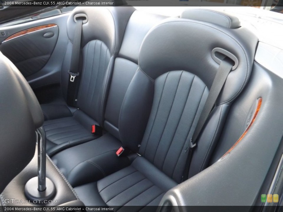 Charcoal Interior Rear Seat for the 2004 Mercedes-Benz CLK 55 AMG Cabriolet #94640407