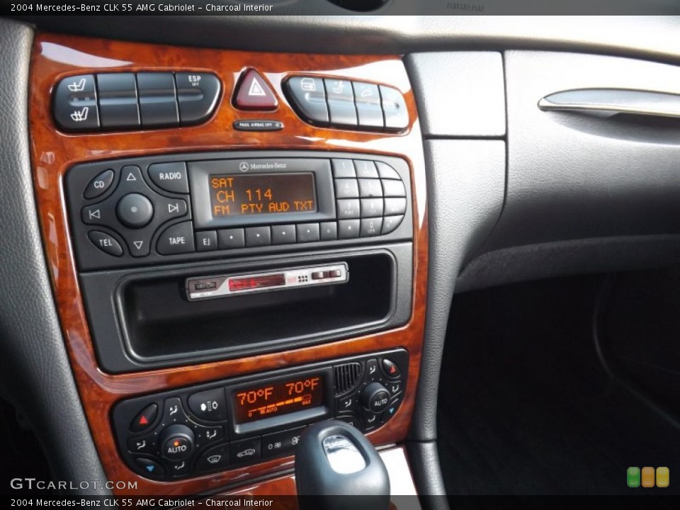 Charcoal Interior Controls for the 2004 Mercedes-Benz CLK 55 AMG Cabriolet #94640633