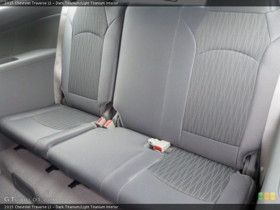 Dark Titanium/Light Titanium Interior Rear Seat for the 2015 Chevrolet Traverse LS #94641791