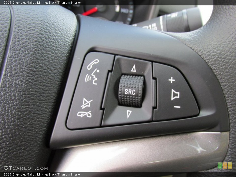 Jet Black/Titanium Interior Controls for the 2015 Chevrolet Malibu LT #94641938