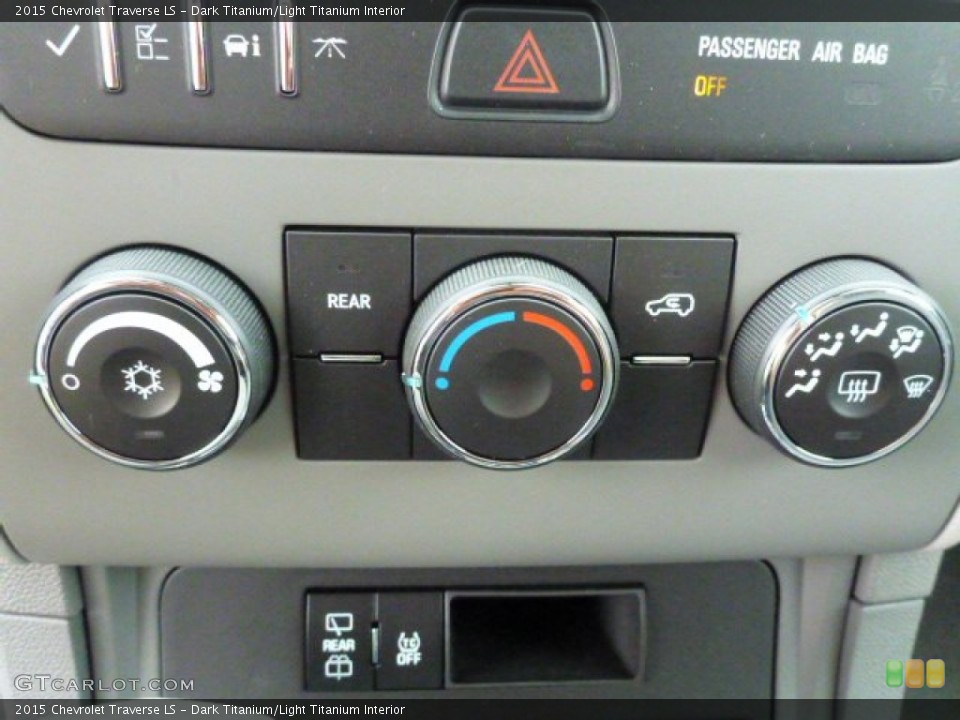 Dark Titanium/Light Titanium Interior Controls for the 2015 Chevrolet Traverse LS #94641953