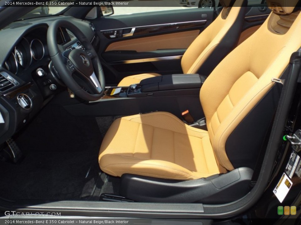 Natural Beige/Black 2014 Mercedes-Benz E Interiors