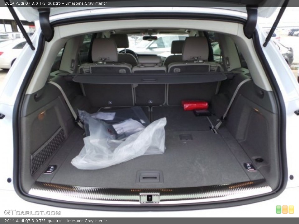 Limestone Gray Interior Trunk for the 2014 Audi Q7 3.0 TFSI quattro #94653563