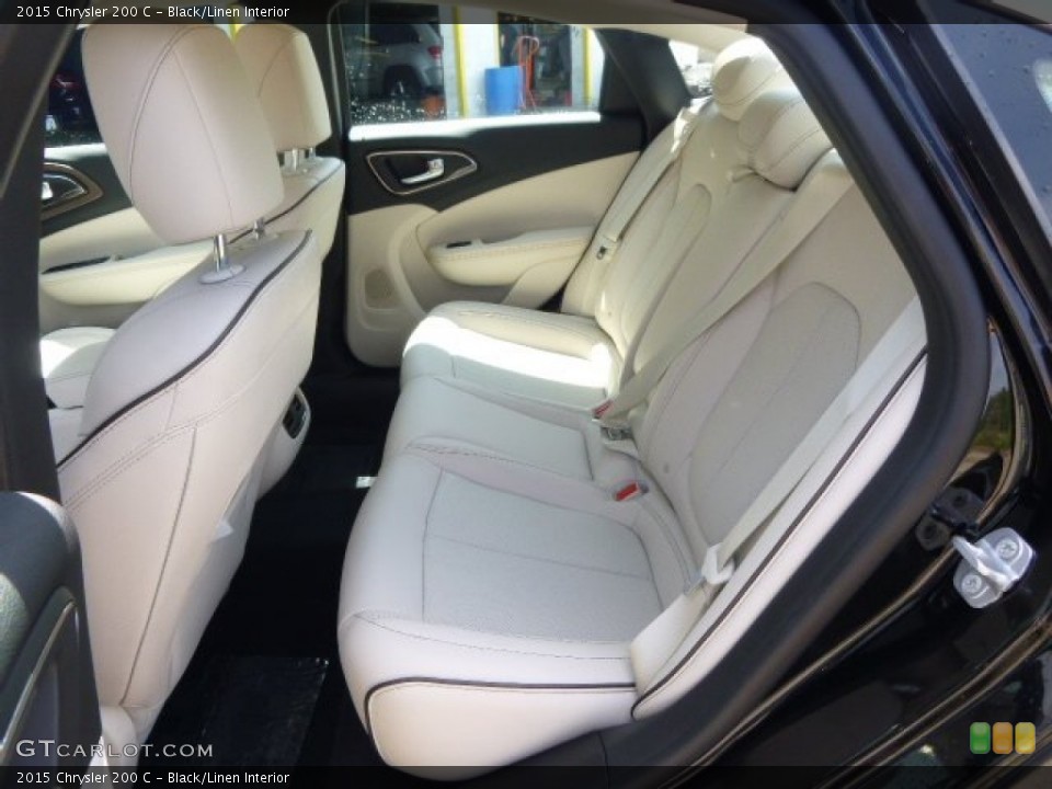 Black Linen Interior Rear Seat For The 2015 Chrysler 200 C