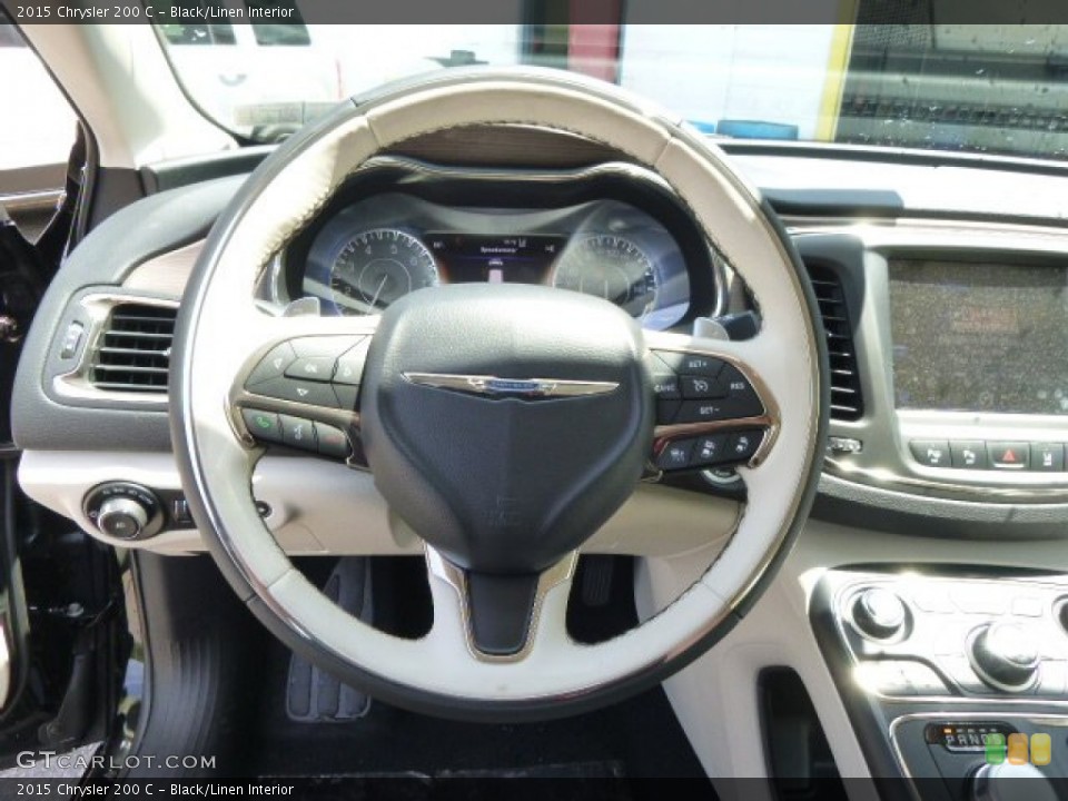Black/Linen Interior Steering Wheel for the 2015 Chrysler 200 C #94654091