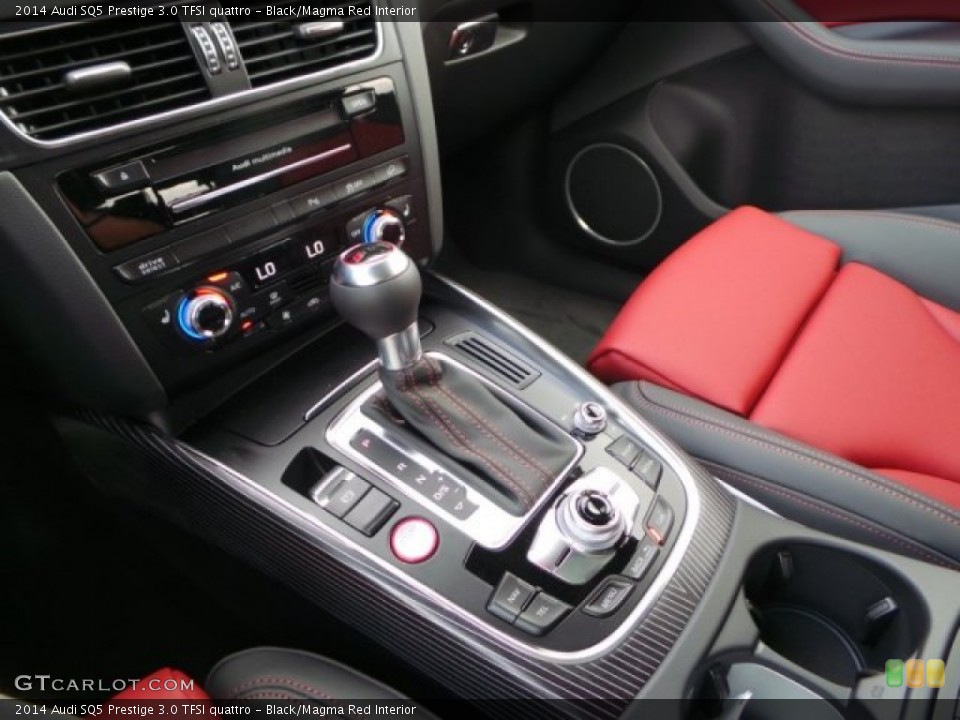 Black/Magma Red Interior Transmission for the 2014 Audi SQ5 Prestige 3.0 TFSI quattro #94656449