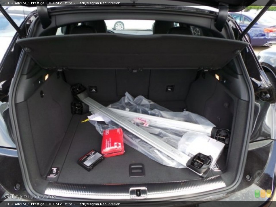 Black/Magma Red Interior Trunk for the 2014 Audi SQ5 Prestige 3.0 TFSI quattro #94656773