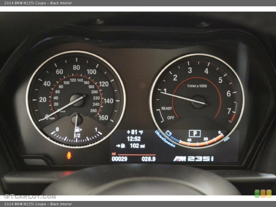 Black Interior Gauges for the 2014 BMW M235i Coupe #94661000