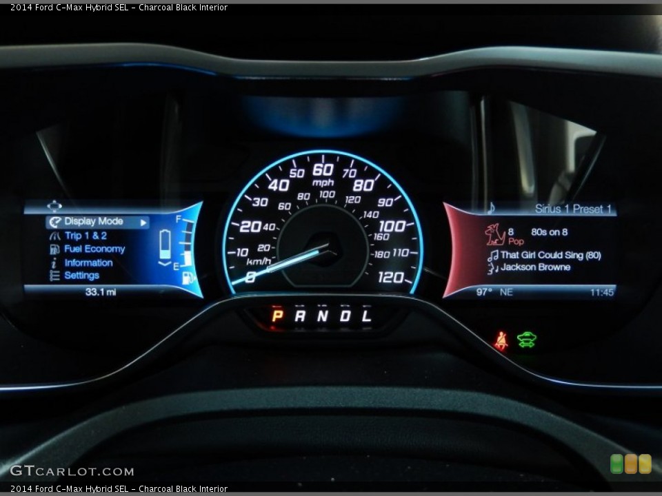 Charcoal Black Interior Gauges for the 2014 Ford C-Max Hybrid SEL #94665704
