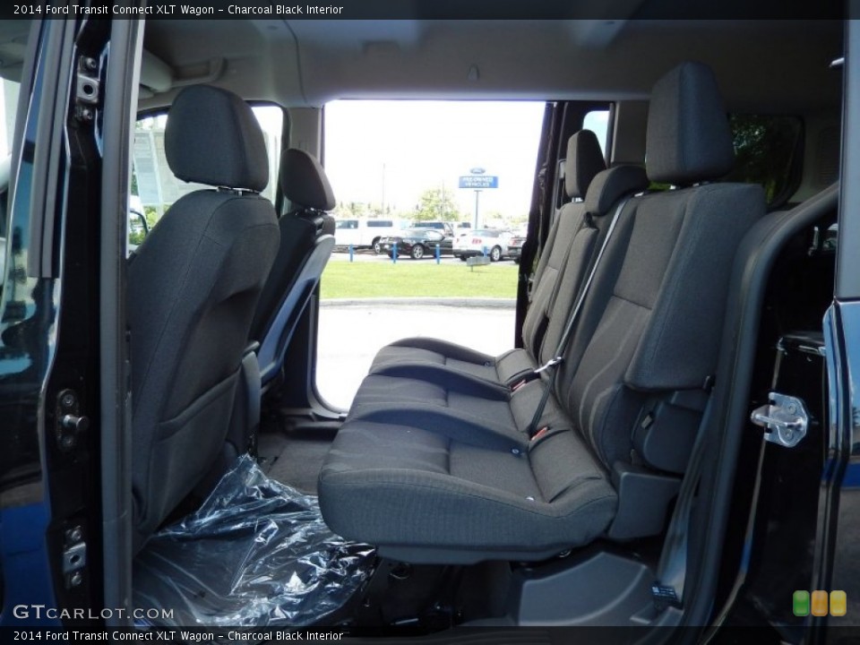 Charcoal Black Interior Rear Seat for the 2014 Ford Transit Connect XLT Wagon #94666940