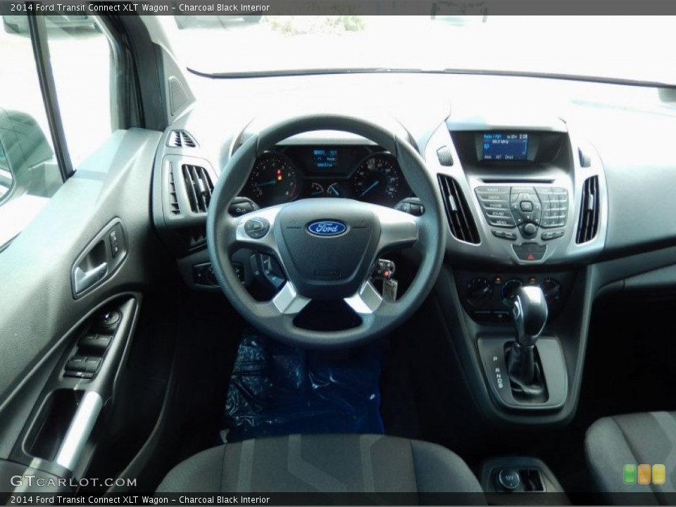 Charcoal Black Interior Dashboard for the 2014 Ford Transit Connect XLT Wagon #94666988