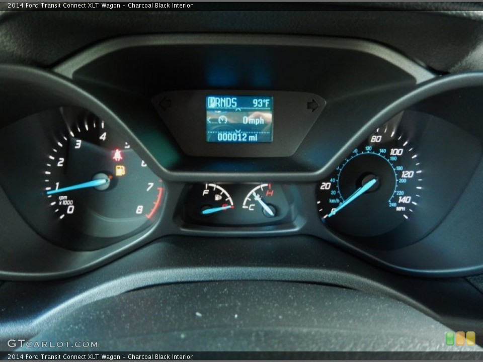 Charcoal Black Interior Gauges for the 2014 Ford Transit Connect XLT Wagon #94667009