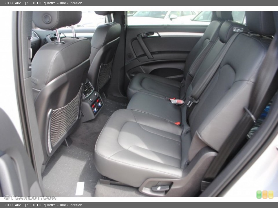 Black Interior Rear Seat for the 2014 Audi Q7 3.0 TDI quattro #94672487