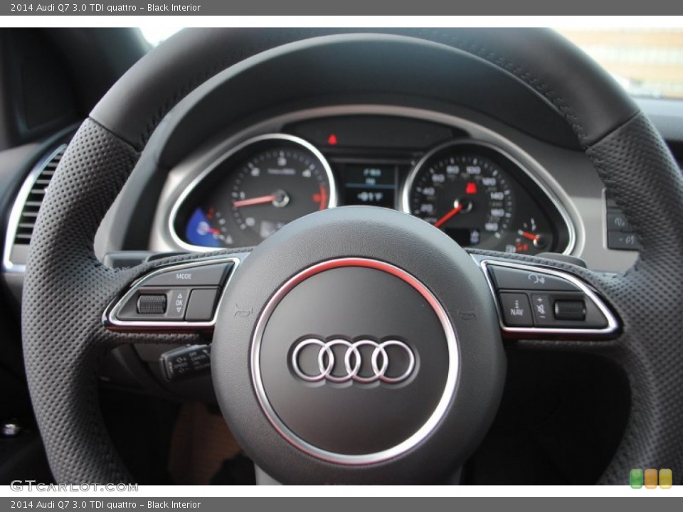 Black Interior Steering Wheel for the 2014 Audi Q7 3.0 TDI quattro #94672658