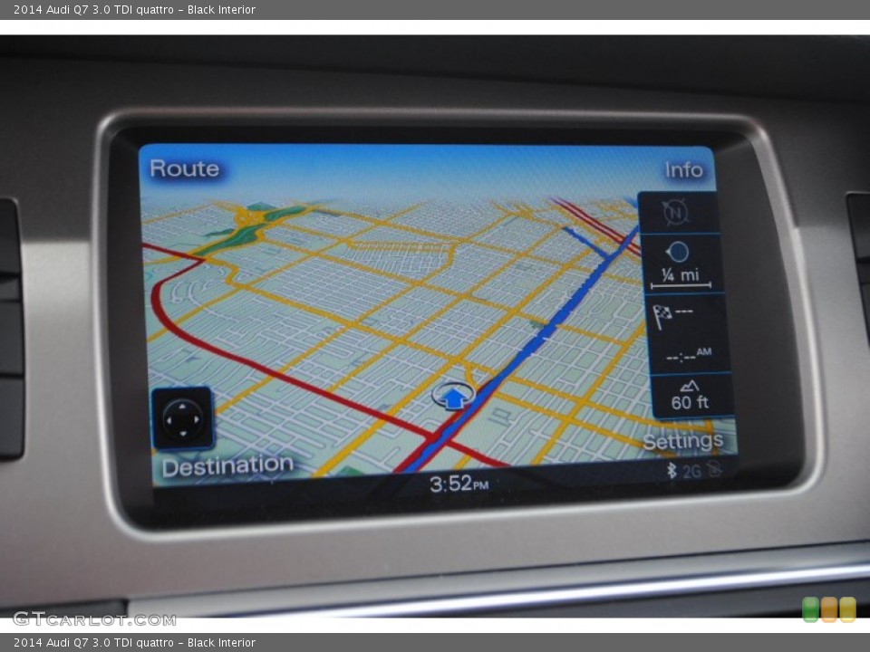 Black Interior Navigation for the 2014 Audi Q7 3.0 TDI quattro #94672697