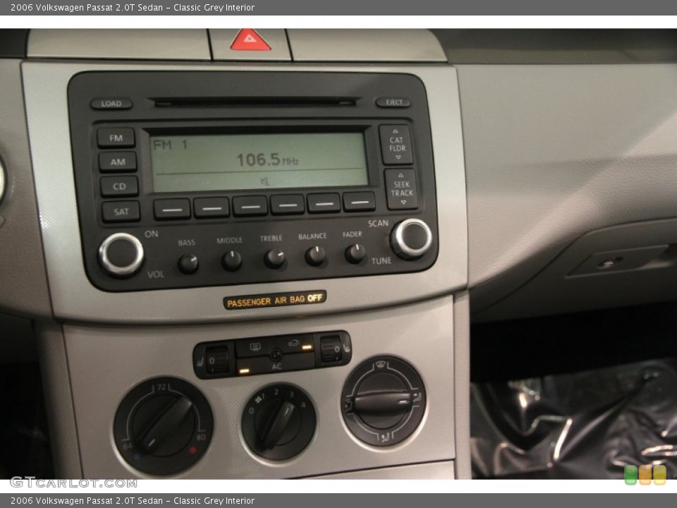 Classic Grey Interior Controls for the 2006 Volkswagen Passat 2.0T Sedan #94672823