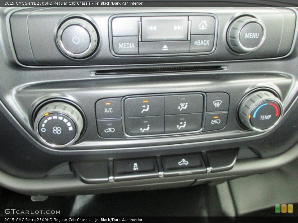 Jet Black/Dark Ash Interior Controls for the 2015 GMC Sierra 2500HD Regular Cab Chassis #94676858