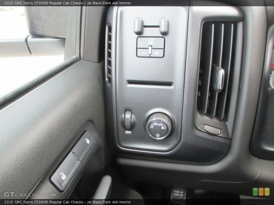Jet Black/Dark Ash Interior Controls for the 2015 GMC Sierra 2500HD Regular Cab Chassis #94676882