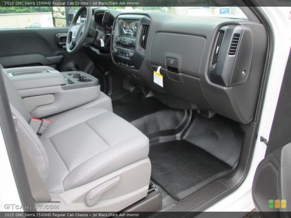 Jet Black/Dark Ash Interior Front Seat for the 2015 GMC Sierra 2500HD Regular Cab Chassis #94676927