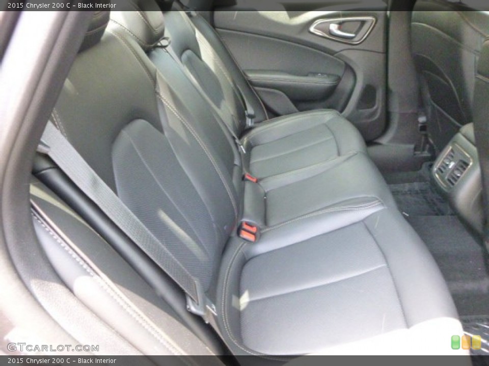 Black Interior Rear Seat for the 2015 Chrysler 200 C #94678193