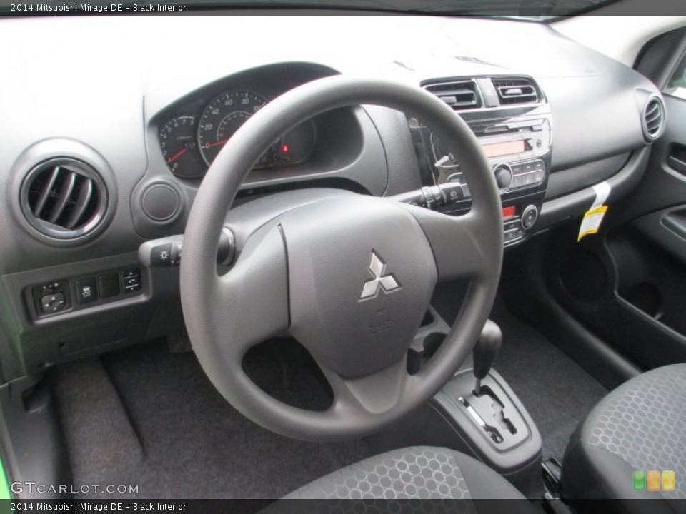 Black Interior Photo for the 2014 Mitsubishi Mirage DE #94681876