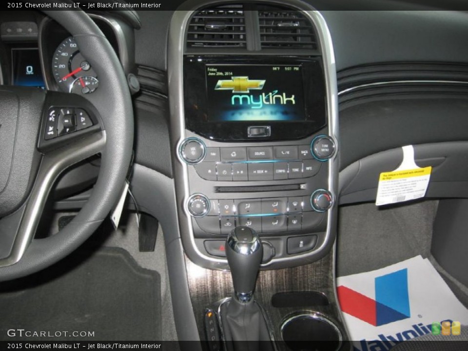 Jet Black/Titanium Interior Controls for the 2015 Chevrolet Malibu LT #94684240
