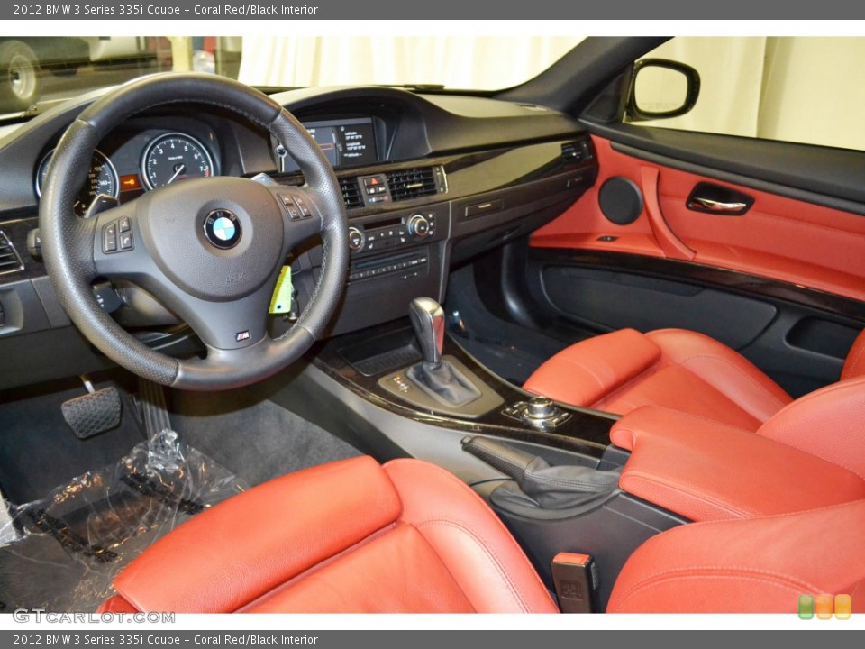 Coral Red/Black Interior Photo for the 2012 BMW 3 Series 335i Coupe #94686337