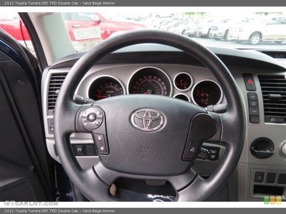 Sand Beige Interior Steering Wheel for the 2013 Toyota Tundra SR5 TRD Double Cab #94687363