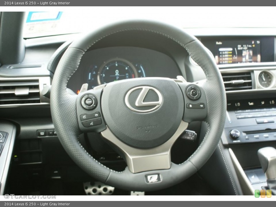 Light Gray Interior Steering Wheel for the 2014 Lexus IS 250 #94689542