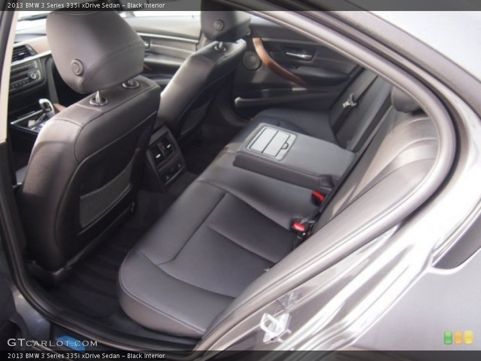 Black Interior Rear Seat for the 2013 BMW 3 Series 335i xDrive Sedan #94693294