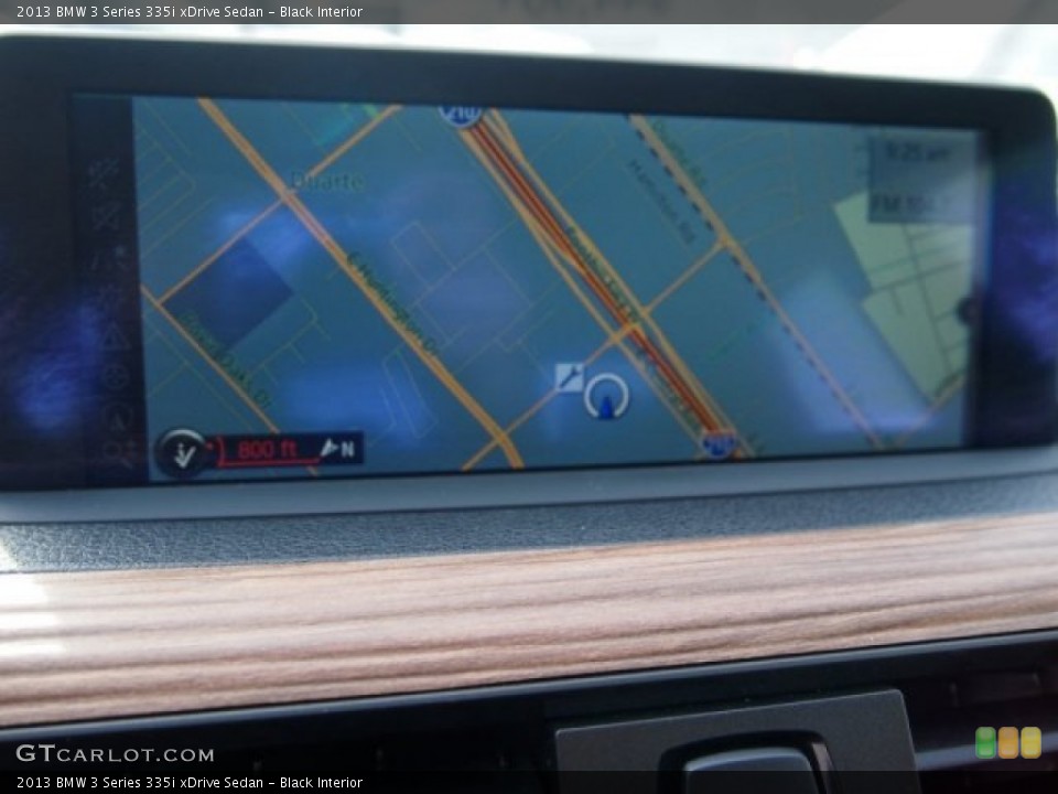 Black Interior Navigation for the 2013 BMW 3 Series 335i xDrive Sedan #94693426