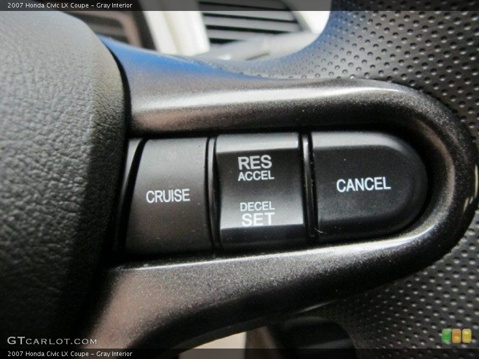 Gray Interior Controls for the 2007 Honda Civic LX Coupe #94693867