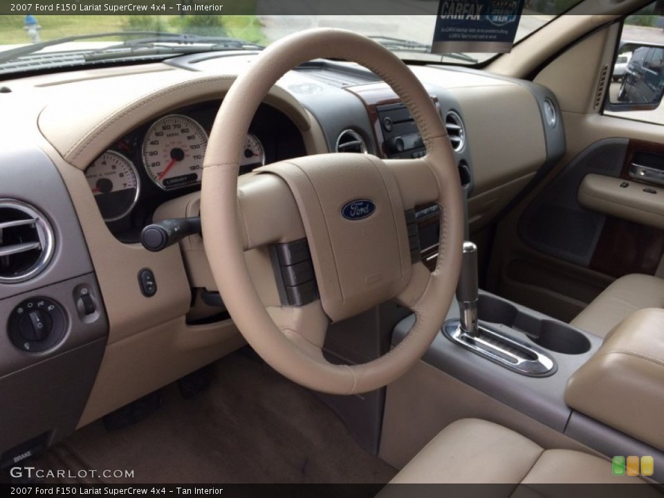 Tan Interior Photo for the 2007 Ford F150 Lariat SuperCrew 4x4 #94701728