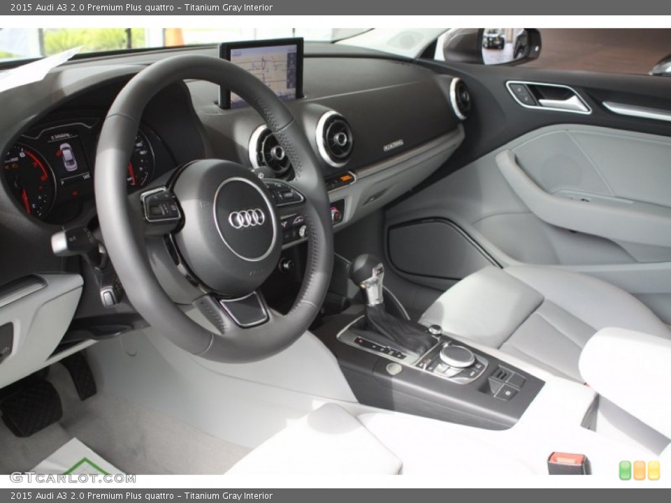 Titanium Gray Interior Prime Interior for the 2015 Audi A3 2.0 Premium Plus quattro #94707945