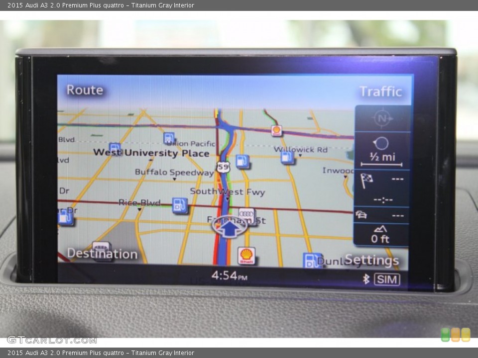 Titanium Gray Interior Navigation for the 2015 Audi A3 2.0 Premium Plus quattro #94708089