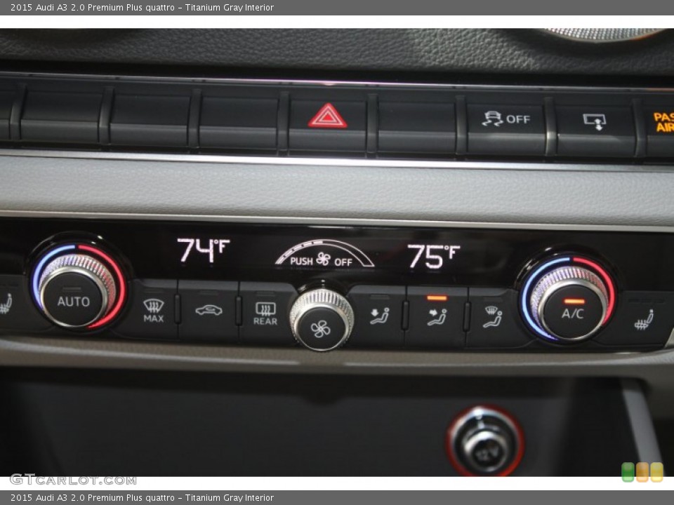 Titanium Gray Interior Controls for the 2015 Audi A3 2.0 Premium Plus quattro #94708179