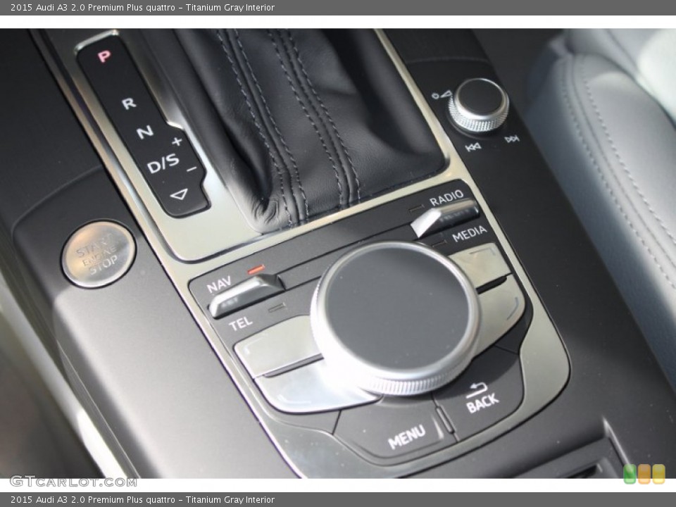 Titanium Gray Interior Controls for the 2015 Audi A3 2.0 Premium Plus quattro #94708227