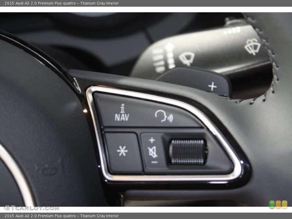 Titanium Gray Interior Controls for the 2015 Audi A3 2.0 Premium Plus quattro #94708248