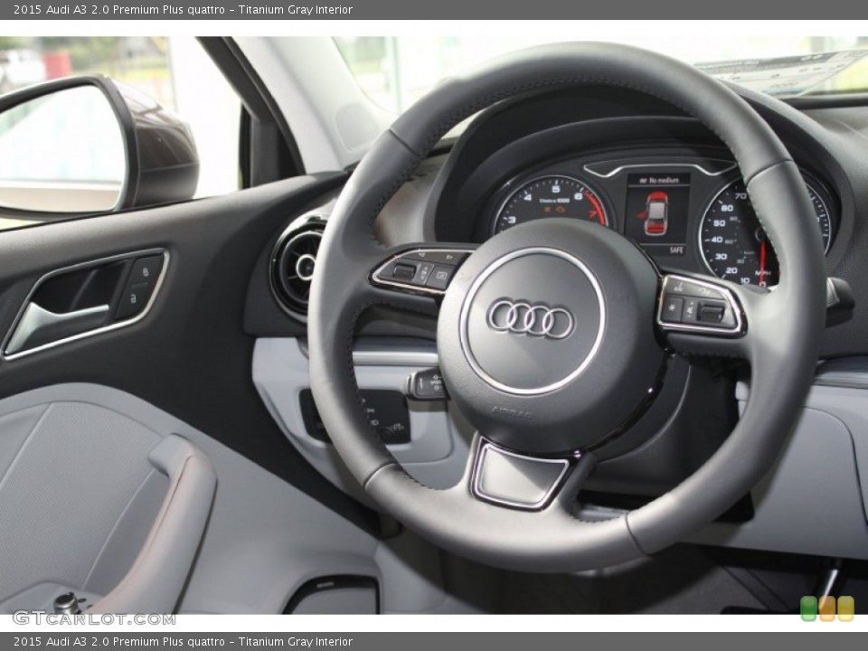 Titanium Gray Interior Steering Wheel for the 2015 Audi A3 2.0 Premium Plus quattro #94708389