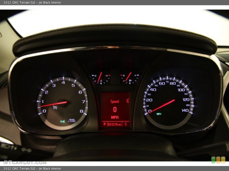 Jet Black Interior Gauges for the 2012 GMC Terrain SLE #94708920