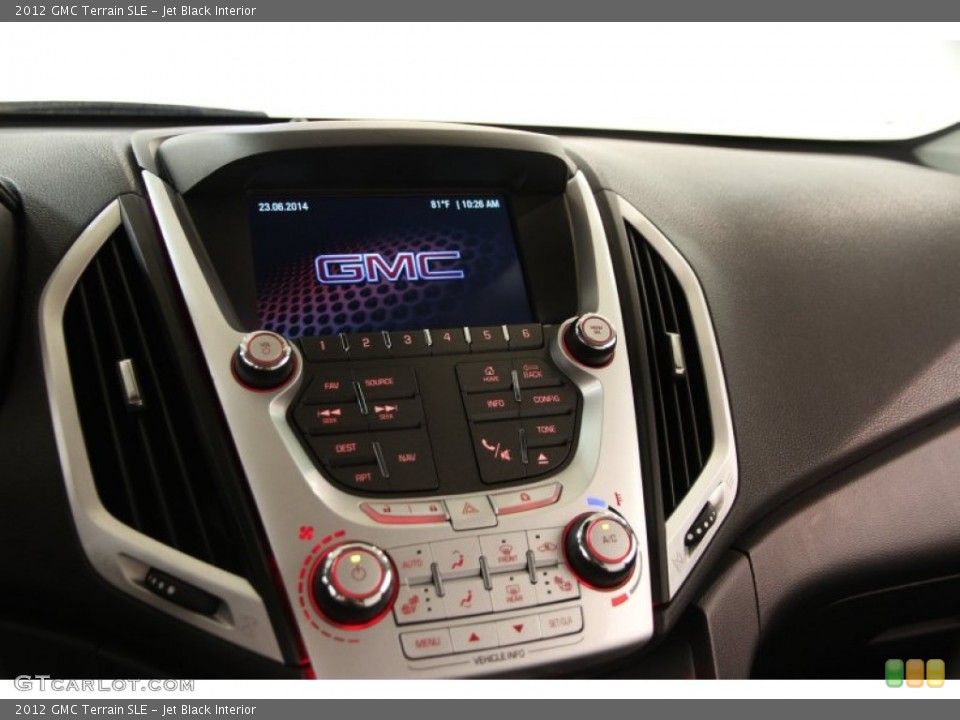 Jet Black Interior Controls for the 2012 GMC Terrain SLE #94708968
