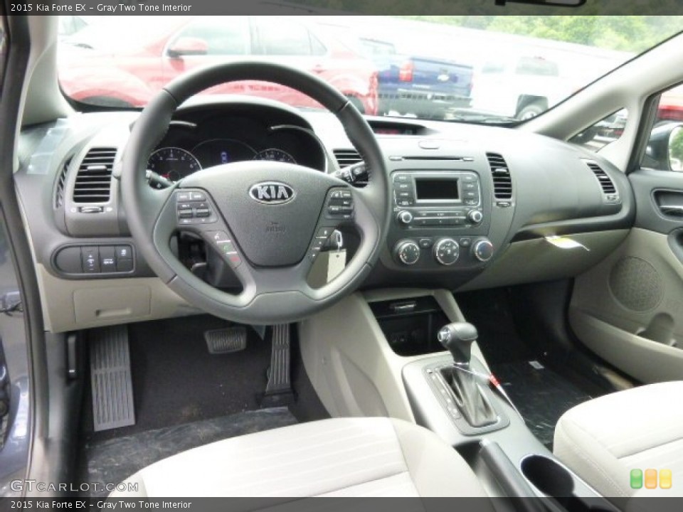 Gray Two Tone 2015 Kia Forte Interiors